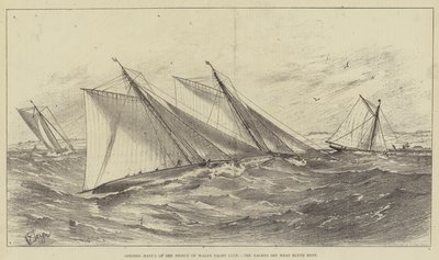 Opening Match of the Prince of Wales Yacht Club, the Yachts off West Blyth Buoy by Henry Spernon Tozer